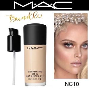 MAC *Bundle* Studio Fix Foundation NC10 + PUMP *DISCONTINUED*
